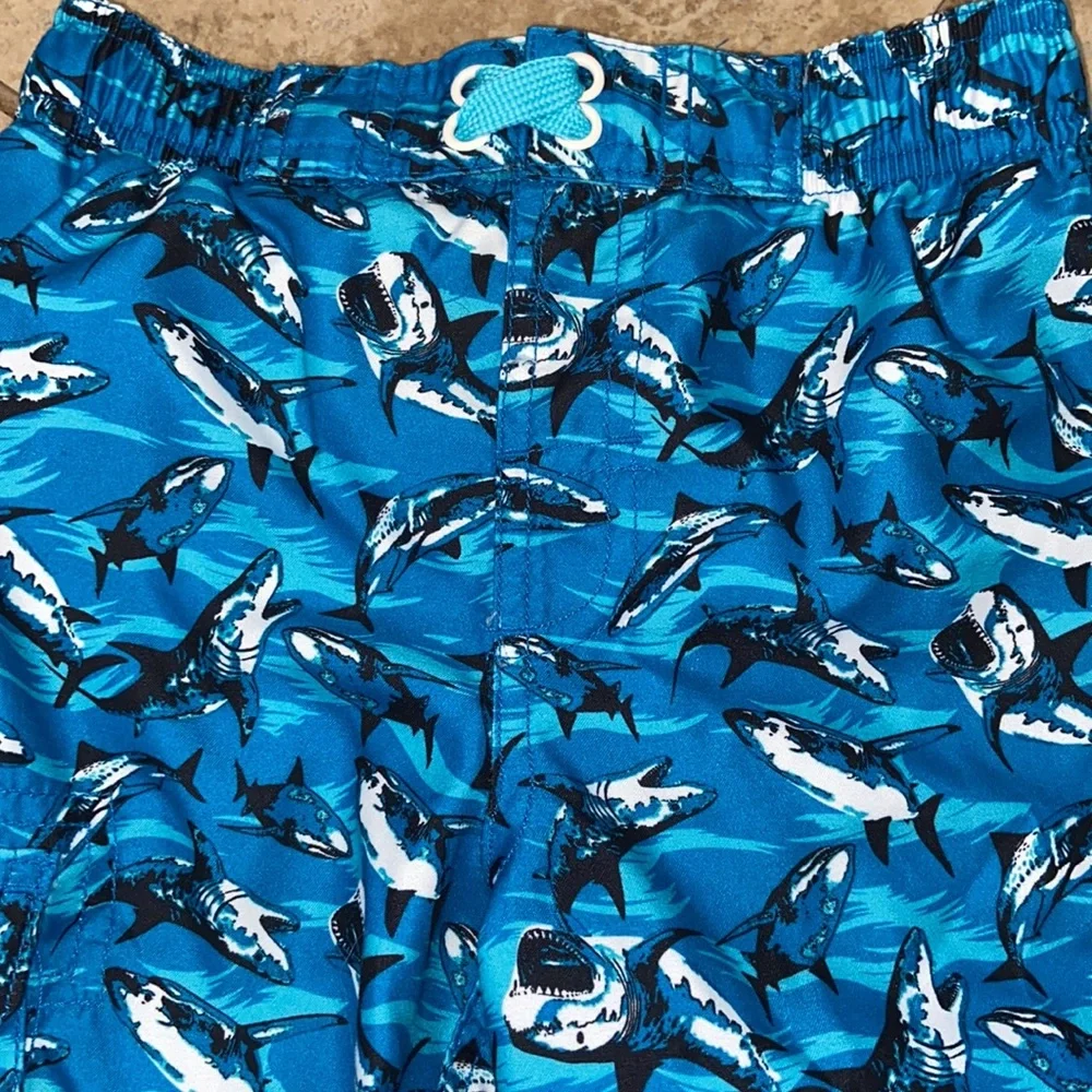 O’Rageous Shark Swim Trunks and Rash Guard Top with Bonus Rash Guard
